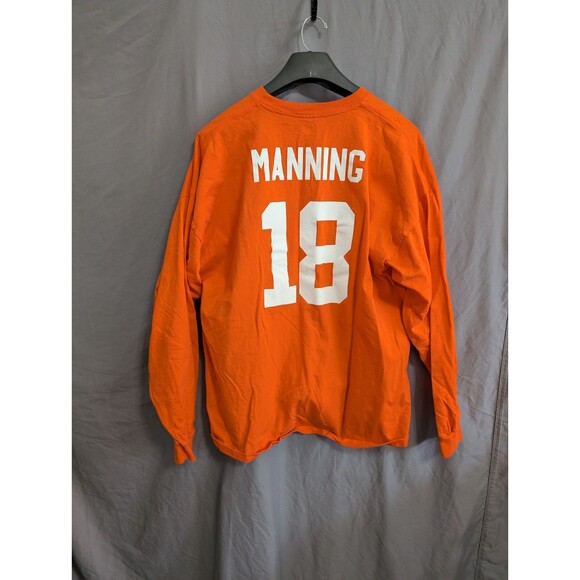 NFL Peyton Manning Denver Broncos Orange Long-Sleeve Majestic T-Shirt Size XXXL - Picture 2 of 15